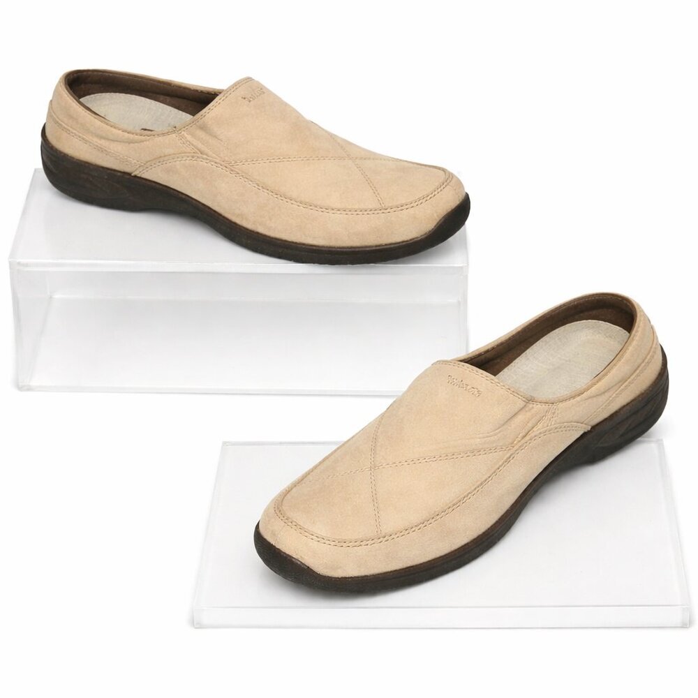 TIMBERLAND Leather Mules Smartwool Insoles Men’s Slip-On Mules Shoes Size 15M
